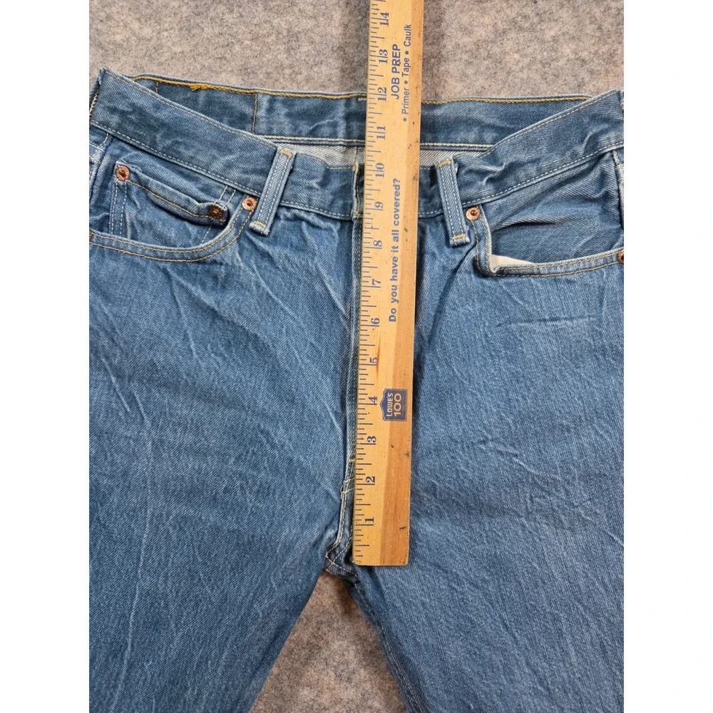 Levis 501XX Original Straight Fit Jeans Mens 31x34 Blue Denim Button Fly Medium